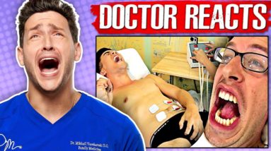Doctor Reacts To Try Guys | Labor Pain Simulator