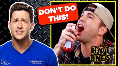 Mark Rober's Dangerous Strategy On Hot Ones